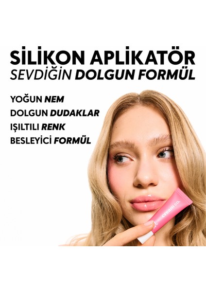 3in1 Lip Balm Ayna Seti | Dudak Nemlendirici Parlatıcı & Cep Aynası | Bubblegum Pembe modelleri