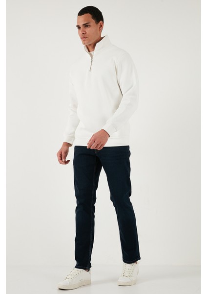 Pamuklu Regular Fit Normal Bel Boru Paça Jeans Erkek Kot Pantolon 2203C09PARMA