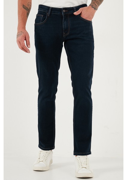 Pamuklu Regular Fit Normal Bel Boru Paça Jeans Erkek Kot Pantolon 2203C09PARMA fiyatları