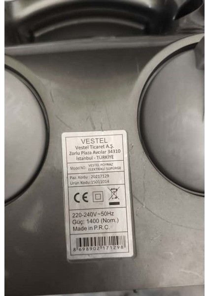 Vestel Poyraz Uyumlu Süpürge Motoru Domel 463.3.407-8 ile Uyumlu fırsatları