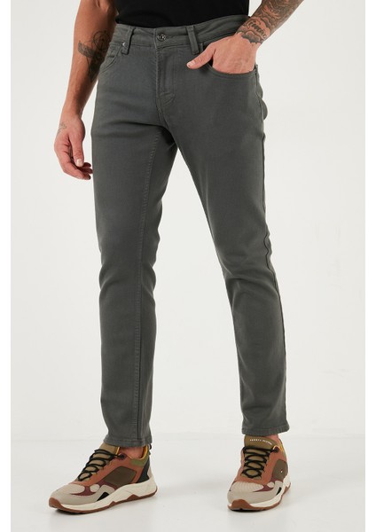 Pamuklu Regular Fit Normal Bel Boru Paça Jeans Erkek Kot Pantolon 2211C40PARMA modelleri