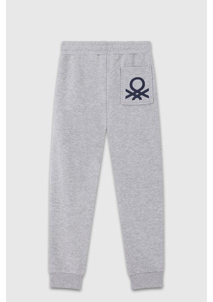 Pamuklu Regular Fit Logolu Eşofman Altı Erkek Çocuk Eşofman Altı BNTB23336 fiyatları