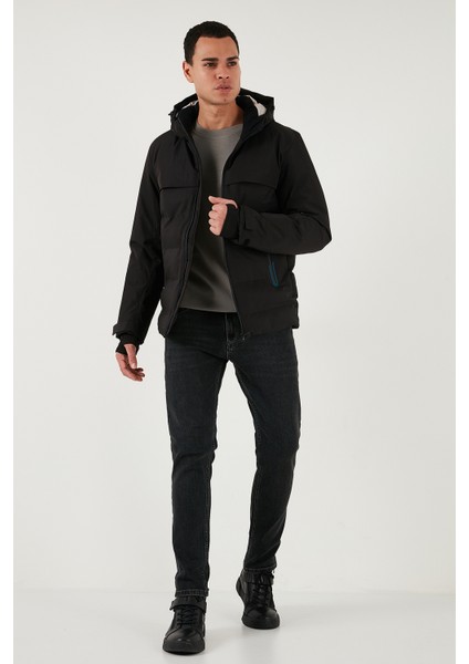 Regular Fit Kapüşonlu Kapitoneli Mont Erkek Mont 497DEAN