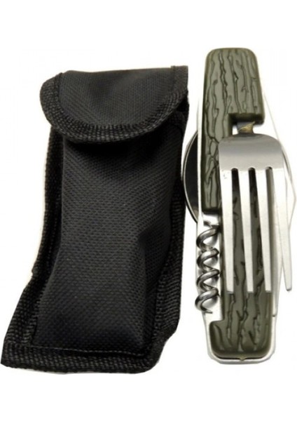 Kamp Çakısı Haki 6 Parçalı C-003 12 cm