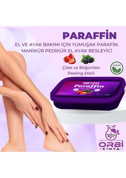 Yumuşak Parafin El ve Ayak Bakım Seti, Çilek ve Böğürtlen 500 ml