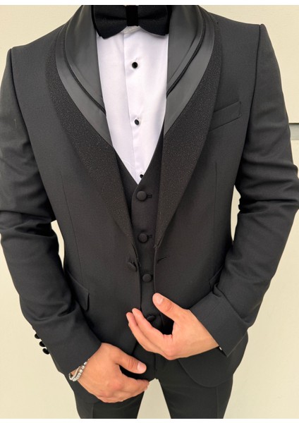 Slim Fit Çıkma Yaka Smokin Damatlık fiyatları