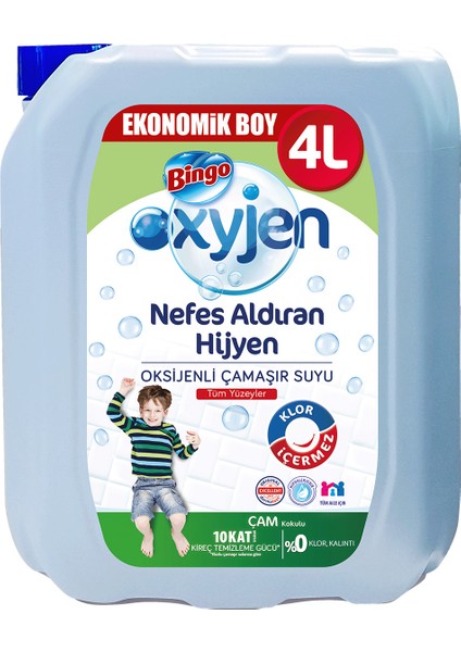 Oksijenli Çamaşır Suyu Çam Kokulu 4 L