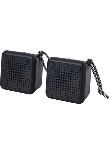 Vappeby Taşınabilir Bluetooth Hoparlör Siyah 2 Adet Su Geçirmez