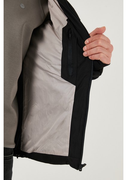 Regular Fit Kapüşonlu Kapitoneli Mont Erkek Mont 497DEAN