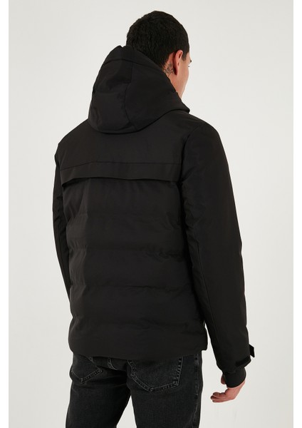 Regular Fit Kapüşonlu Kapitoneli Mont Erkek Mont 497DEAN