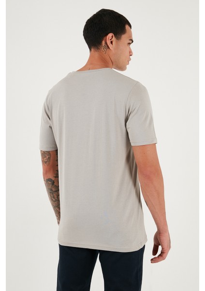 Pamuklu Regular Fit Bisiklet Yaka T Shirt Erkek T Shirt 59020204