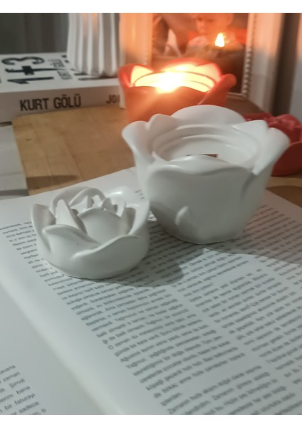 Gül Şeklinde Dekoratif Mum fiyatları