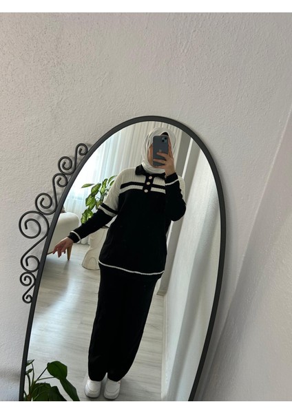Iki Renkli Düğmeli Triko Takım fırsatları