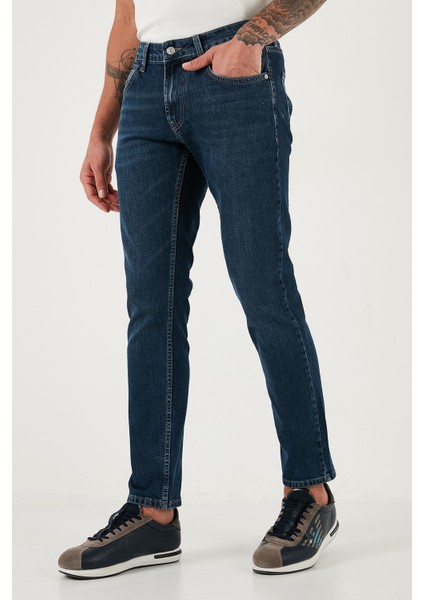 Pamuklu Regular Fit Normal Bel Boru Paça Jeans Erkek Kot Pantolon 2211C35PARMA fırsatları