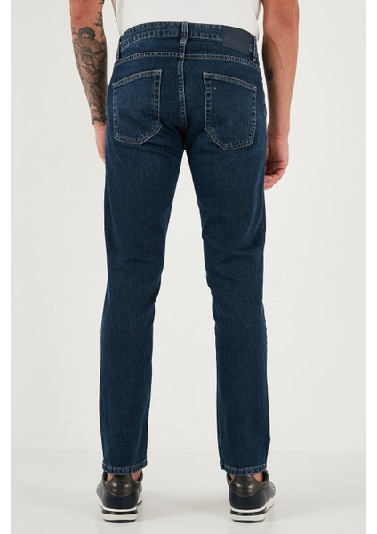 Pamuklu Regular Fit Normal Bel Boru Paça Jeans Erkek Kot Pantolon 2211C35PARMA