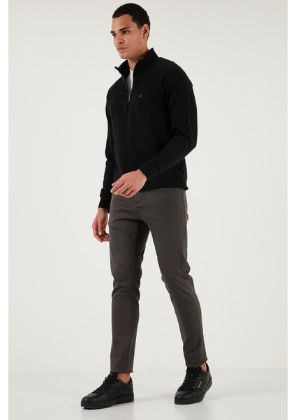 Streç Pamuklu Slim Fit Normal Bel Dar Paça Jeans Erkek Kot Pantolon 1115C24NAPOLI modelleri