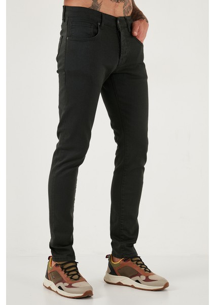 Streç Pamuklu Slim Fit Normal Bel Dar Paça Jeans Erkek Kot Pantolon 1115C24NAPOLI indirimleri