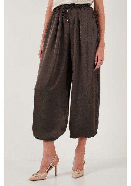 Oversize Bağlamalı Balon Paça Saten Şalvar Pantolon Bayan Pantolon 68351199 fiyatları