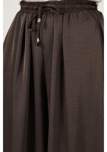 Oversize Bağlamalı Balon Paça Saten Şalvar Pantolon Bayan Pantolon 68351199 indirimleri