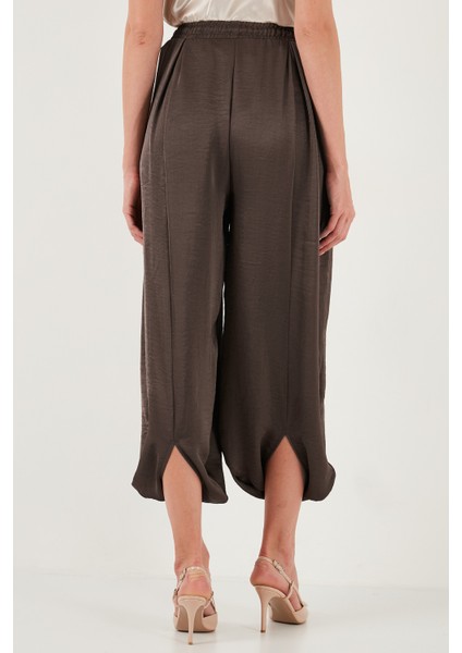 Oversize Bağlamalı Balon Paça Saten Şalvar Pantolon Bayan Pantolon 68351199