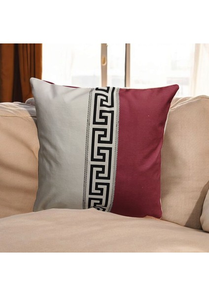 Çift Tarafı Premium Dizayn Kadife Pamuk Kırlent Kılıfı