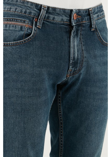 Pamuklu Regular Fit Normal Bel Boru Paça Jeans Erkek Kot Pantolon 2211C36PARMA indirimleri