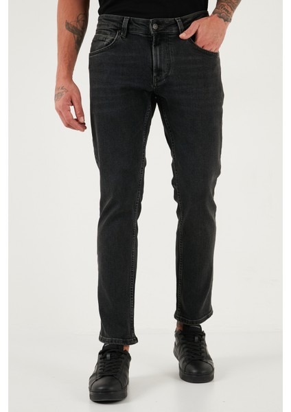 Pamuklu Regular Fit Normal Bel Boru Paça Jeans Erkek Kot Pantolon 2211C30PARMA fiyatları