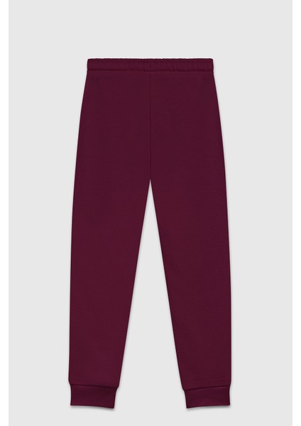 Pamuklu Regular Fit Lastikli Paça Spor Pantolon Kız Çocuk Pantolon BNTG23333 fiyatları