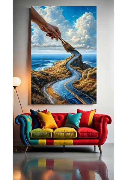 Sanat Çizimi V1 Ev Duvar Salon Güzellik Salonu Ofis Dükkan Dekarasyon Kanvas Tablo