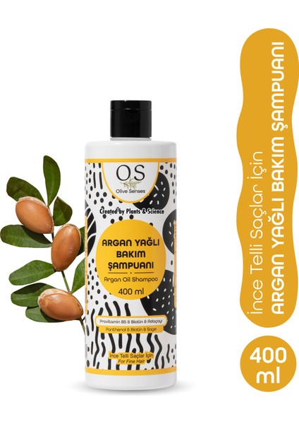 Argan Yağlı Bakım Şampuanı-Ince Telli Saçlar Için