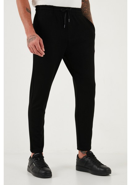 Regular Fit Belden Bağlamalı Düz Paça Jogger Pantolon Erkek Pantolon 5908095 fırsatları