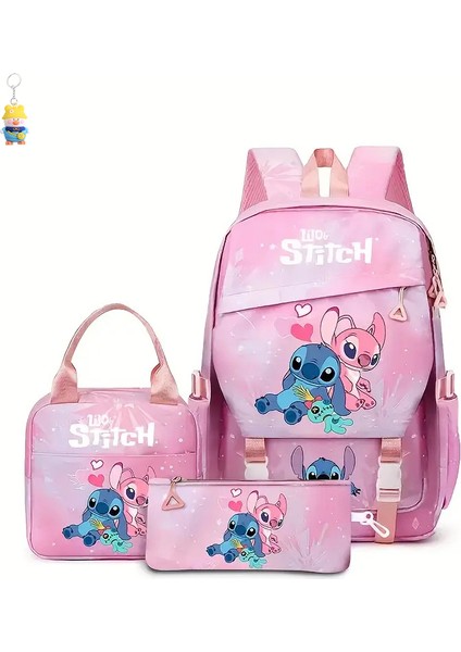 Stitch Öğrenci Okul Çantası, Hafif, Yük Azaltıcı, Birinci Ila Altıncı Sınıf Erkek ve Kız Çocukları Için Büyük Kapasiteli Sırt (Yurt Dışından)