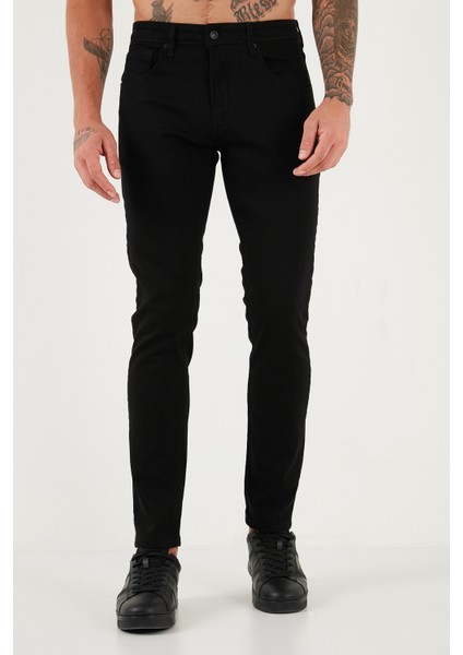 Pamuklu Slim Fit Yüksek Bel Dar Paça Jeans Erkek Kot Pantolon 3300C01TOKYO fiyatları