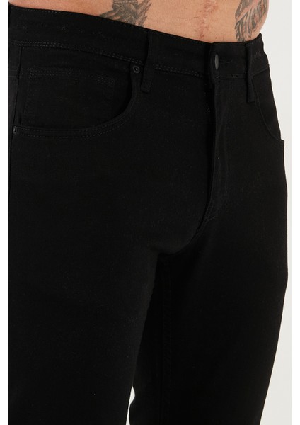 Pamuklu Slim Fit Yüksek Bel Dar Paça Jeans Erkek Kot Pantolon 3300C01TOKYO