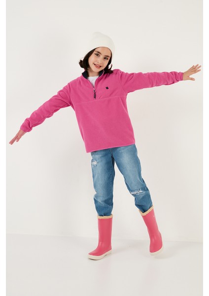 Yumuşak Dokulu Fermuarlı Dik Yaka Şardonlu 2'li Paket Polar Çocuk Polar 5905002S2 fırsatları