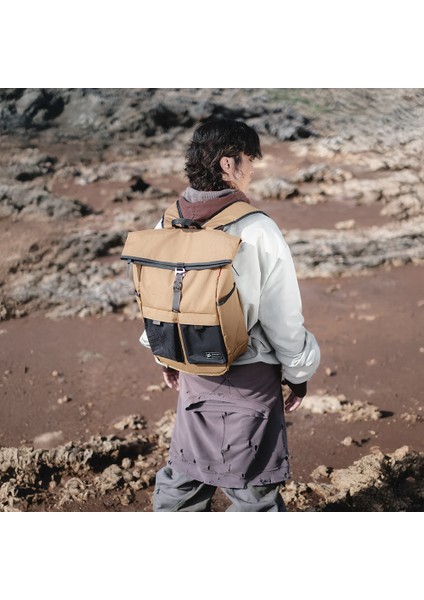 Jager Serisi Naylon Scout Sırt Çantası Laptop ve Aksesuar Bölmeli Kahverengi
