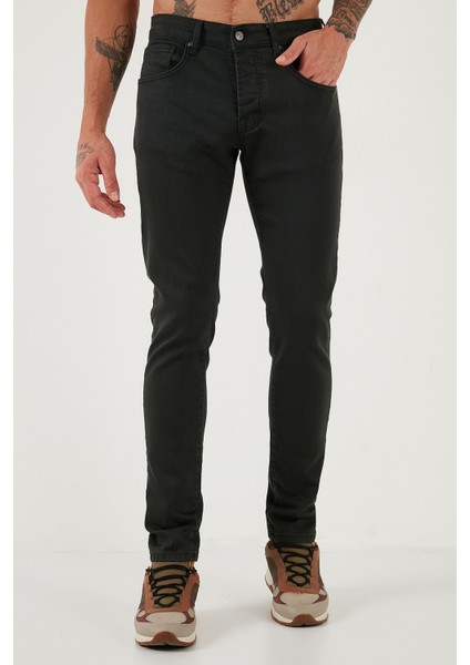 Streç Pamuklu Slim Fit Normal Bel Dar Paça Jeans Erkek Kot Pantolon 1115C24NAPOLI fiyatları