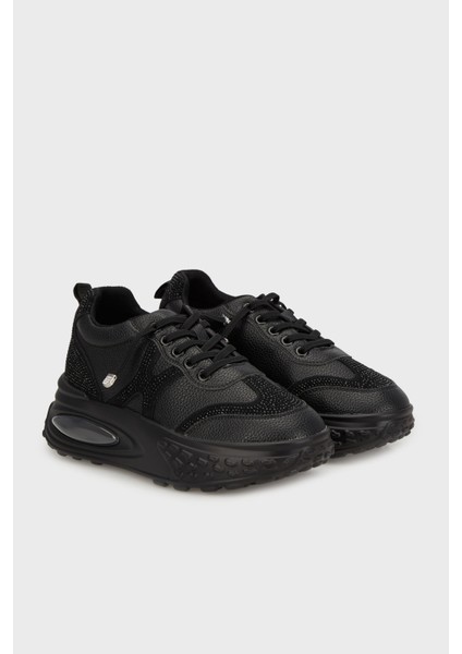 Yüksek Taban Taşlı Deri Sneaker Ayakkabı Bayan Ayakkabı 38925K3055 modelleri