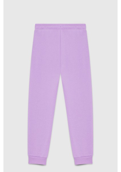 Pamuklu Regular Fit Lastikli Paça Spor Pantolon Kız Çocuk Pantolon BNTG23333 fiyatları