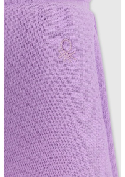 Pamuklu Regular Fit Lastikli Paça Spor Pantolon Kız Çocuk Pantolon BNTG23333 fırsatları