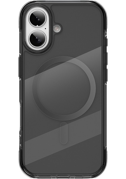 iPhone 17 Uyumlu Kılıf M-Safe Şarj Özellikli Wiwu MCC-702 Titanyum Pro Serisi Sert Pc Kapak Siyah modelleri