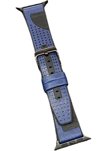 Msa-Shop Movenchy Watch 45MM Buff Deri Kordon - Lacivert