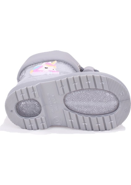 W10339 Bimbi Unicornio Gümüş Ortopedik Kız Çocuk Yağmur Çizme fırsatları