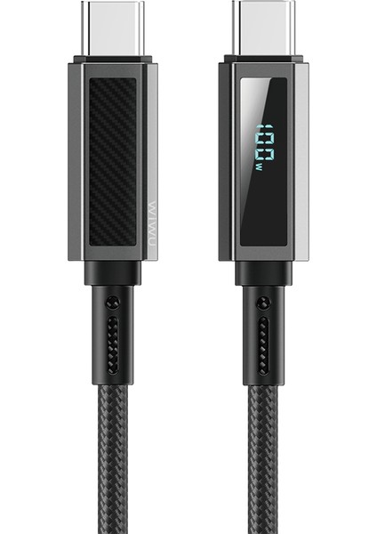WI-C079 Warriors Serisi Aramid Fiber Type-C To Type-C Pd Data ve Şarj Kablosu 100W 1.2m Siyah fiyatları