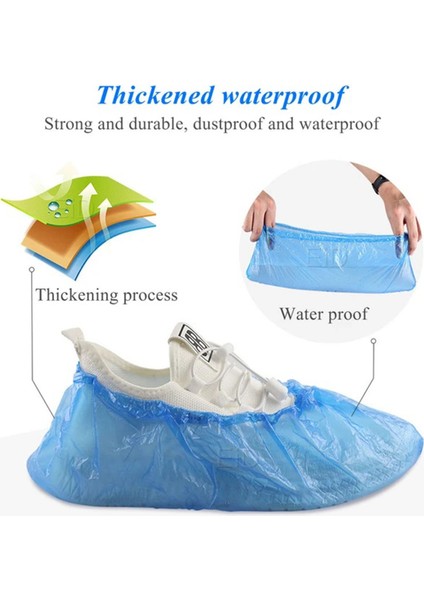 Galoş 500 Adet Mavi Tek Kullanımlık Hijyenik Ayak Koruyucu Pratik Çözüm