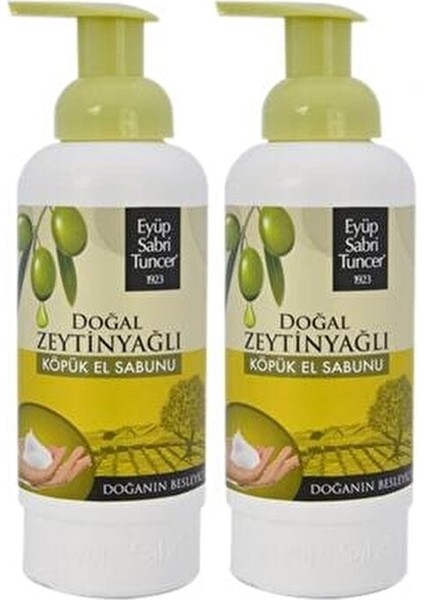 Zeytinyağlı Köpük Sabun Doğal İçerik 500 ml x 2 Adet El Sabunu fiyatları