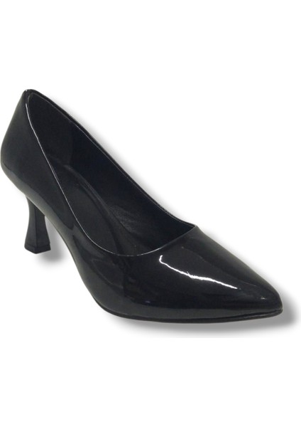 678-26 Rugan Deri Ince Topuk Kadın Ayakkabı