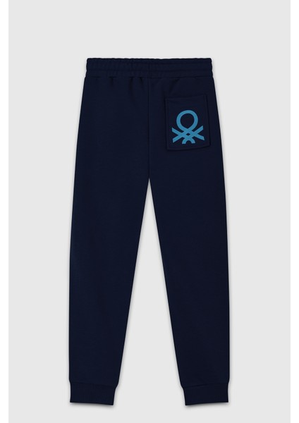 Pamuklu Regular Fit Logolu Eşofman Altı Erkek Çocuk Eşofman Altı BNTB23336 fiyatları