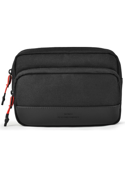 Essen Serisi Suya Dayanıklı 1200D Polyester Kumaş Çapraz Vücut Çantası Siyah modelleri