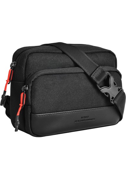 Essen Serisi Suya Dayanıklı 1200D Polyester Kumaş Çapraz Vücut Çantası Siyah indirimleri